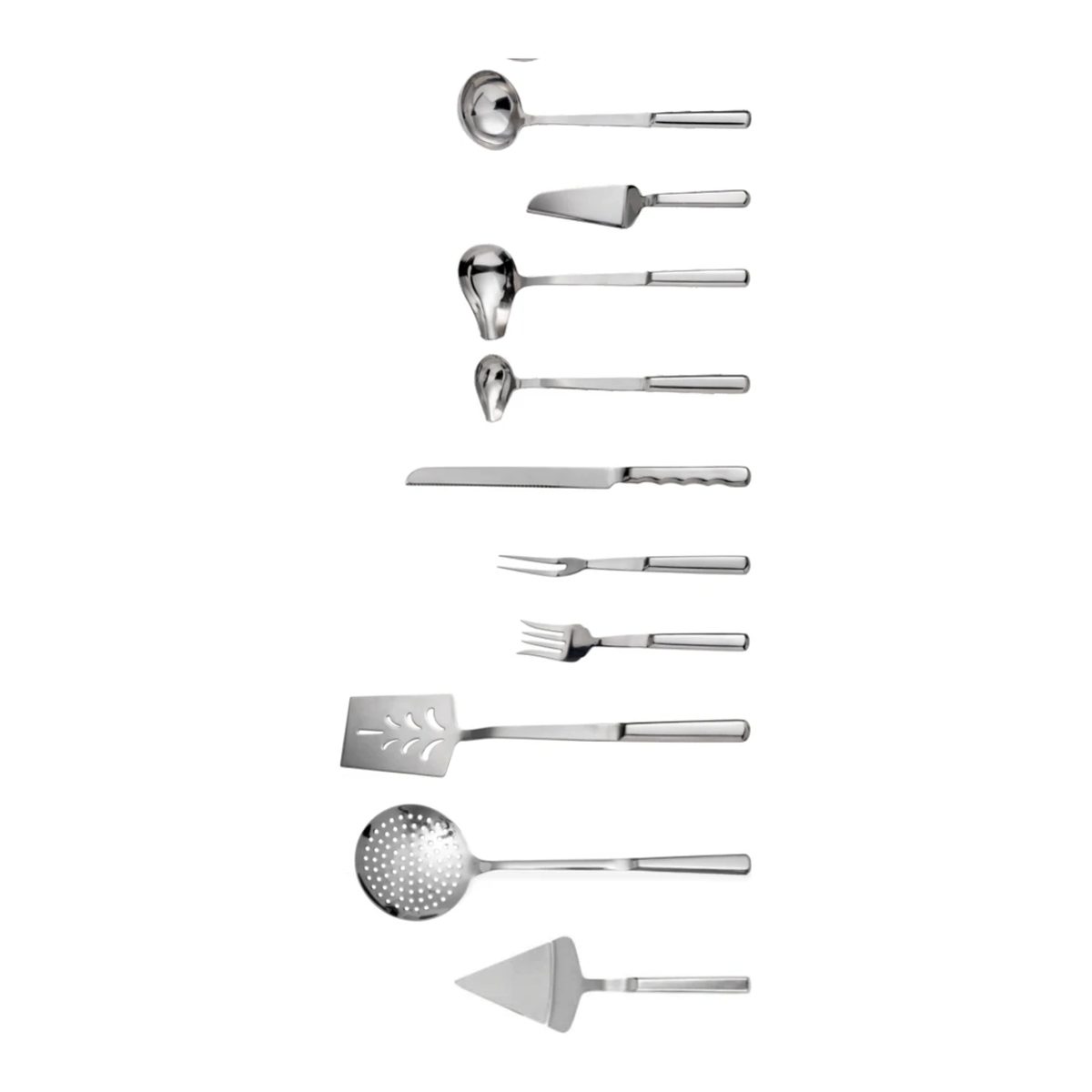 Buffet Serving Utensils, 18/0 Stainless Steel — 13 pieces