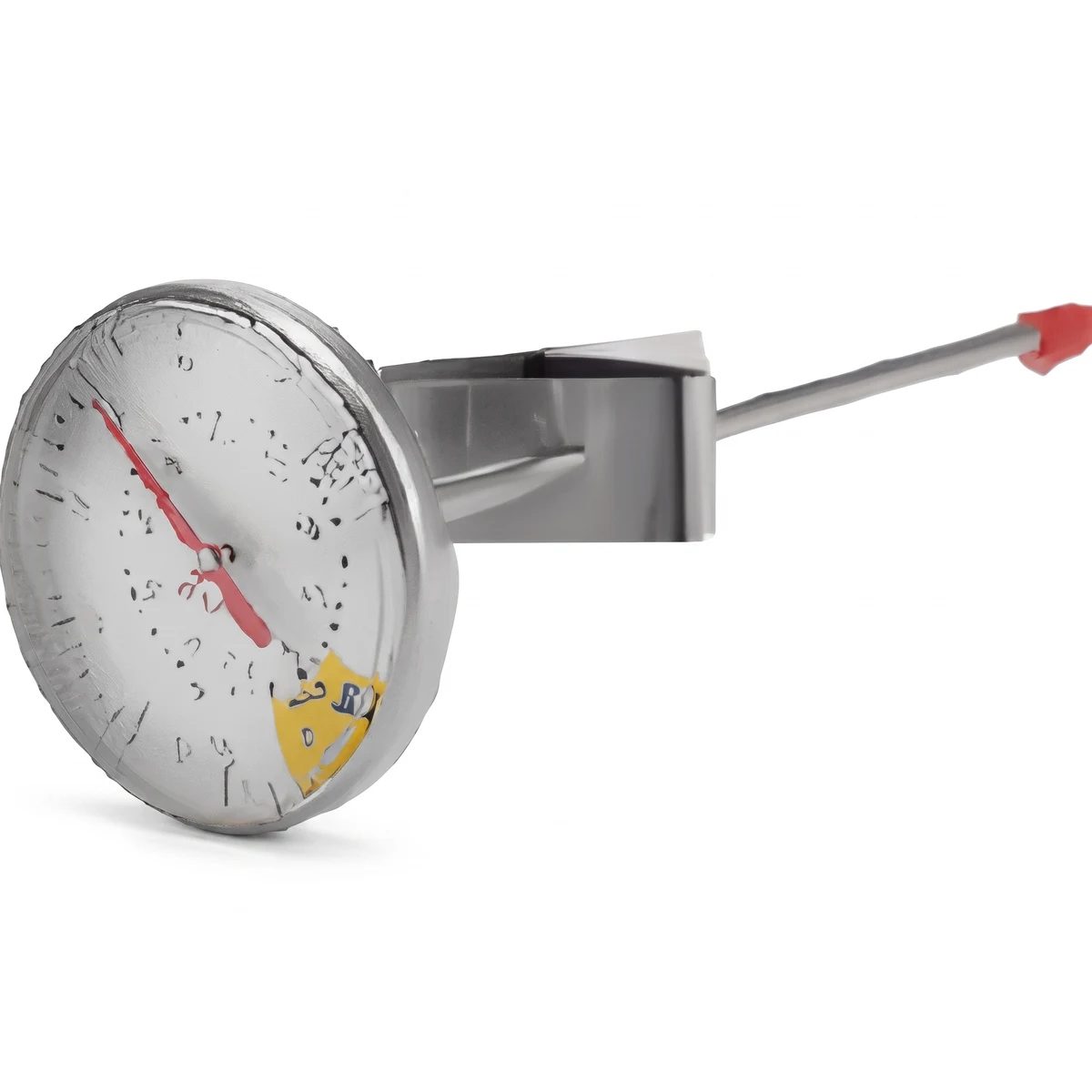 Analog Milk Thermometer with Integrated Clip