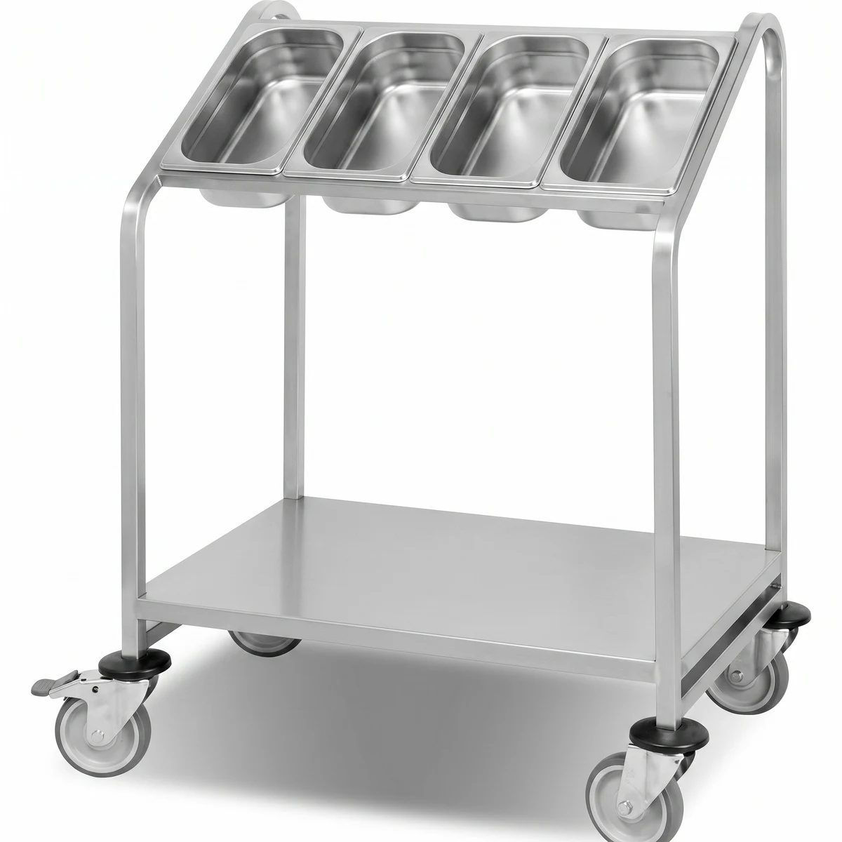 Cutlery Trolley for 4 GN Pans