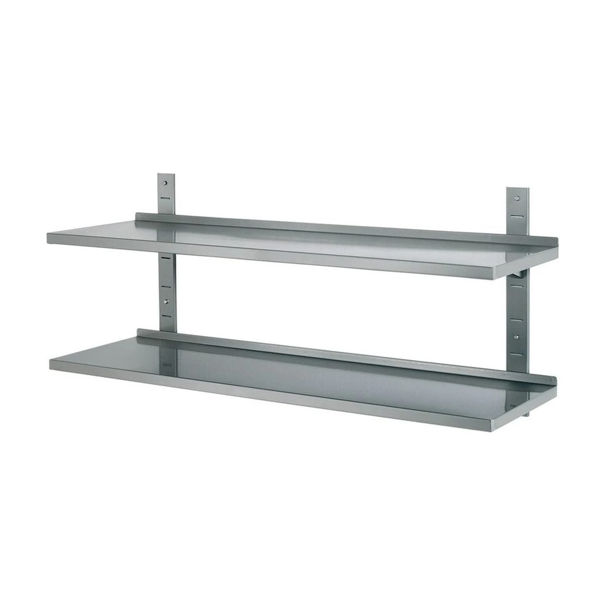 S/S Double Wall Shelves Adjustable 150x30cm
