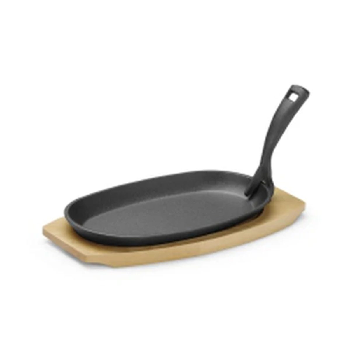 Cast Iron Platter with Wooden Underliner