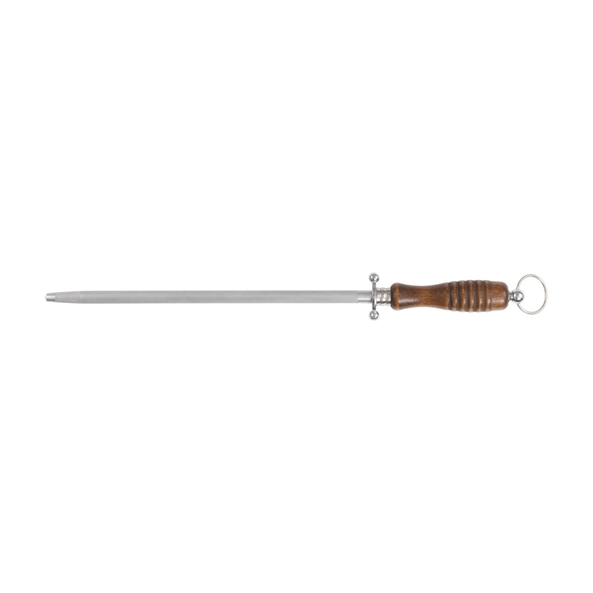 Sharpening Steel HRC56, Natural Wood Handle — 2 sizes