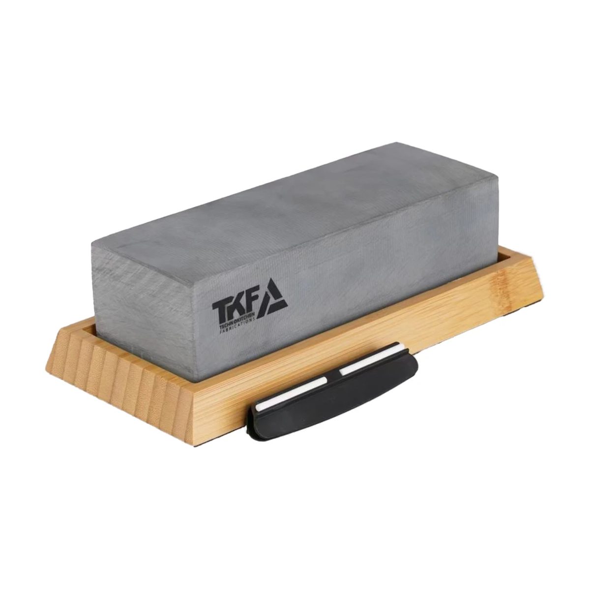 Natural Wet Sharpening Stone on Bamboo Base