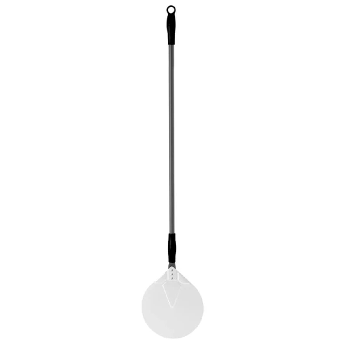 Round Pizza Peel, Stainless Steel Head, 120 cm Handle — 2 sizes
