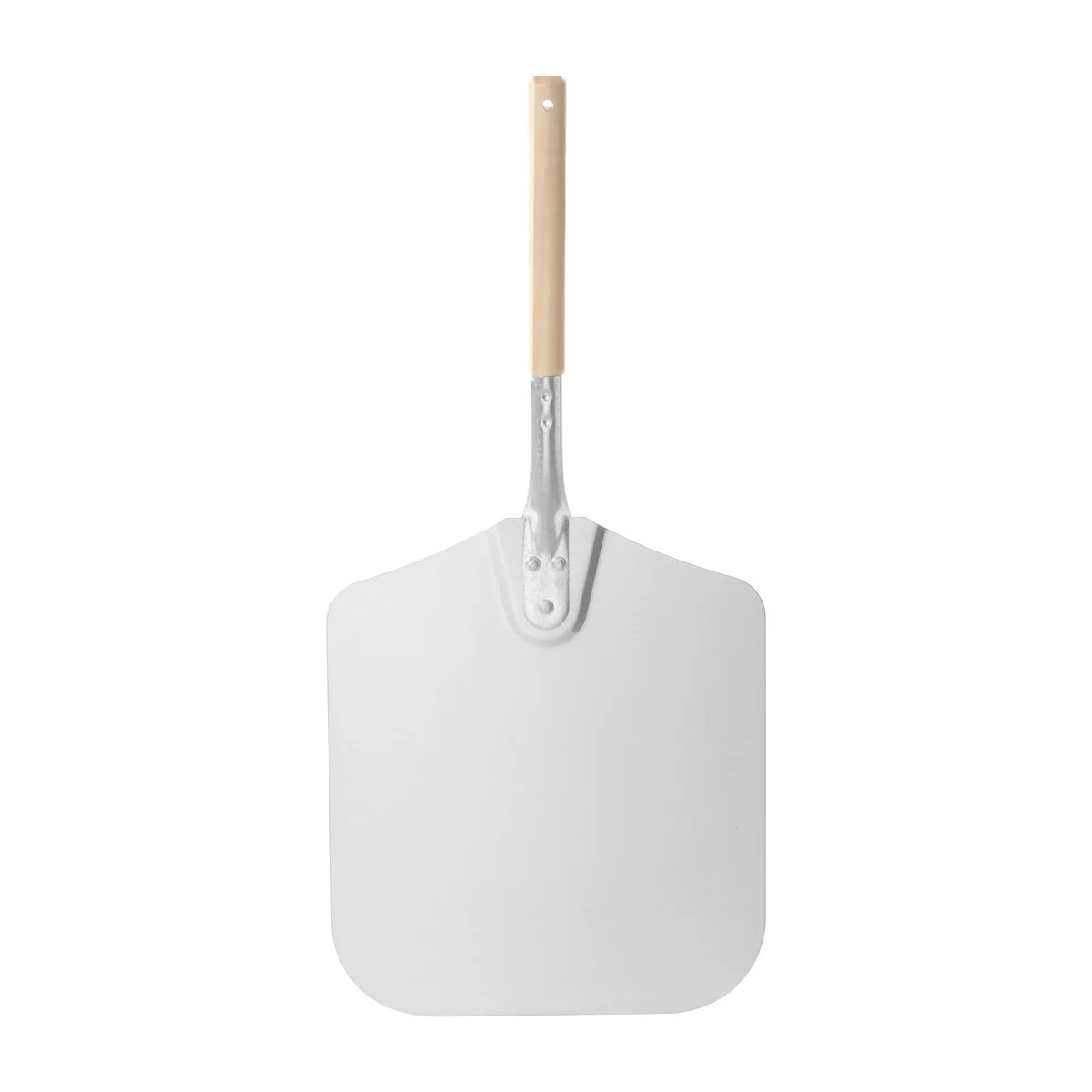 Squared Pizza Scoop with Short Wooden Handle — 3 sizes