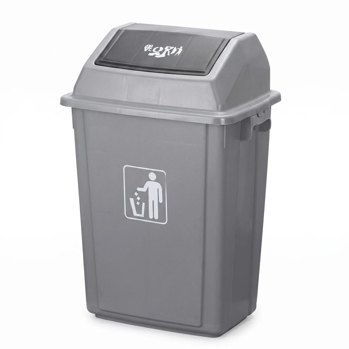 Polypropylene Push Cover Waste Bins — 3 sizes