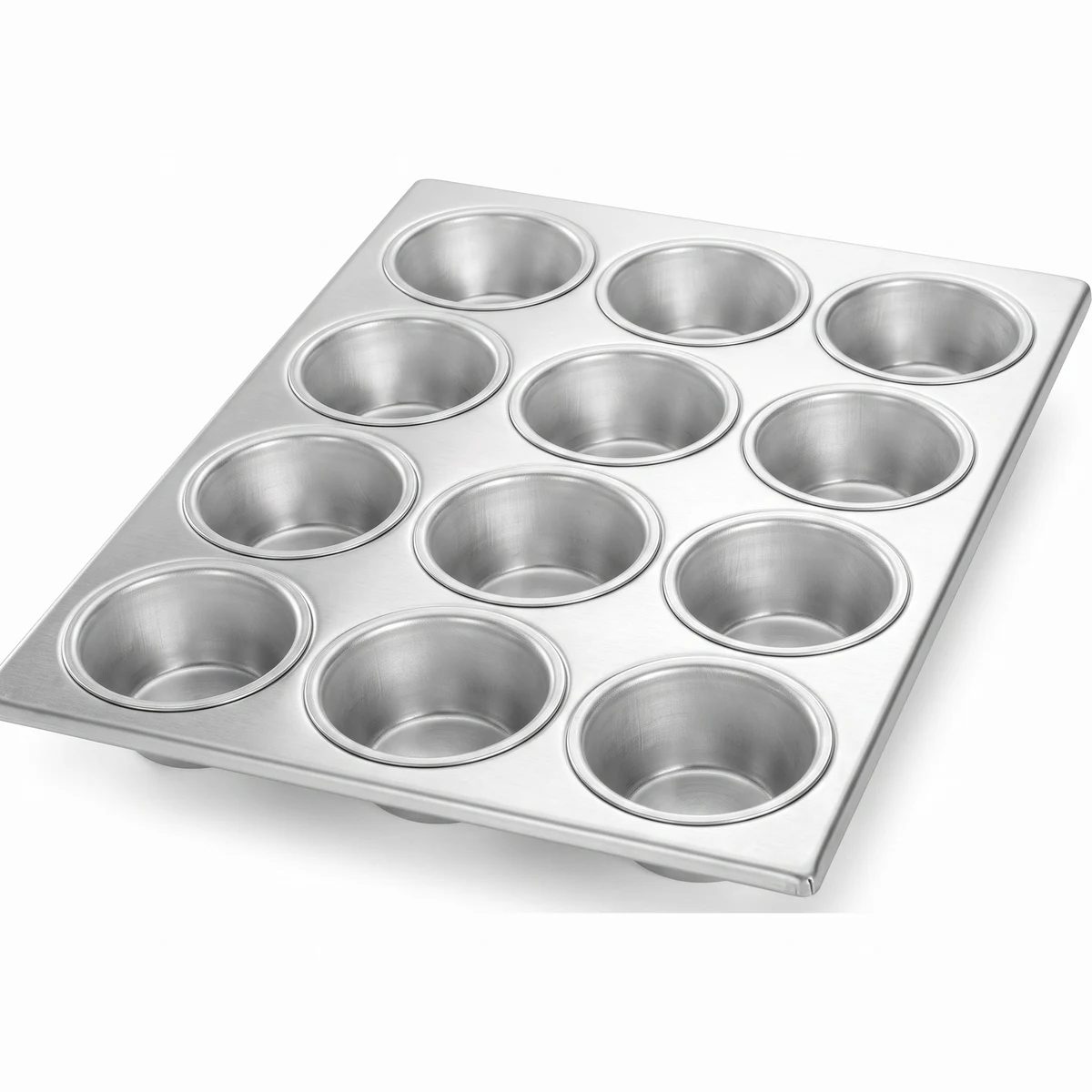 12-Cup Aluminum Muffin Pan — 2 sizes