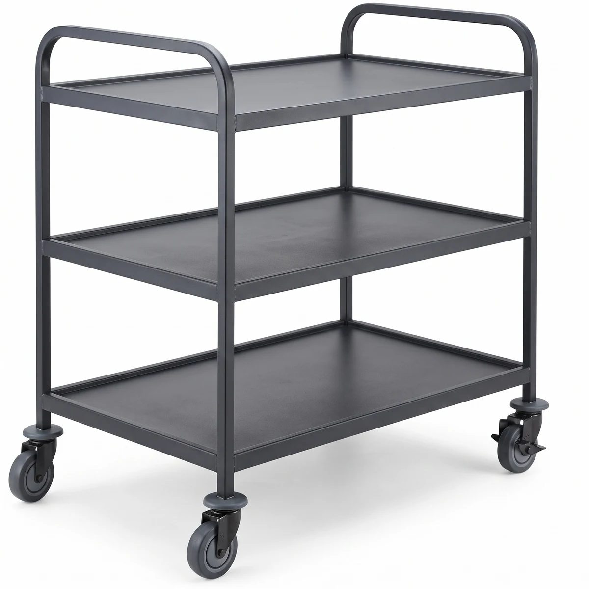 Stainless Steel Trolley with Black Painting