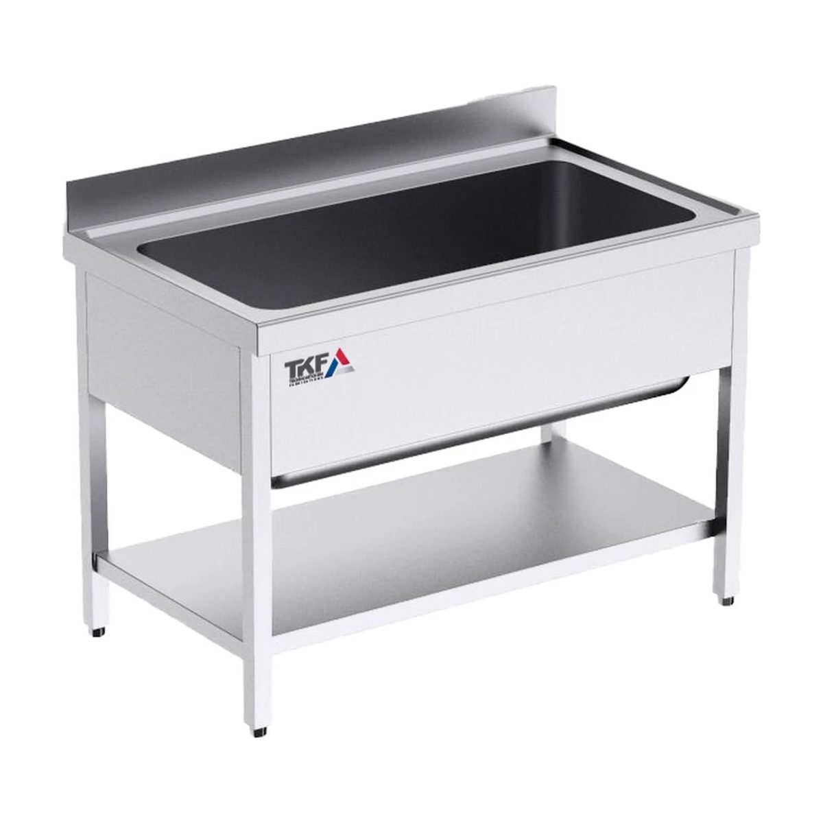 S/S Single Bowl Sink Unit 120x70x85cm