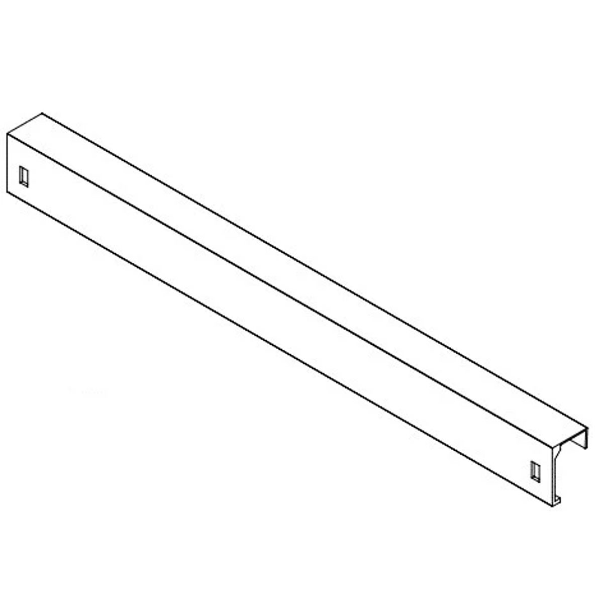 Stainless Steel Shelving Support Rail — 9 sizes