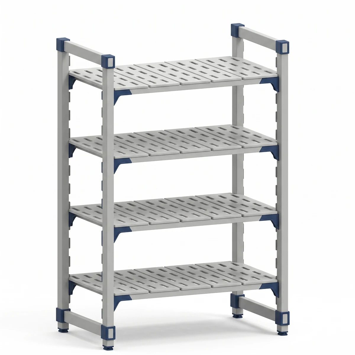 Four Tier Ventilated Modular Shelving Unit — 96 sizes