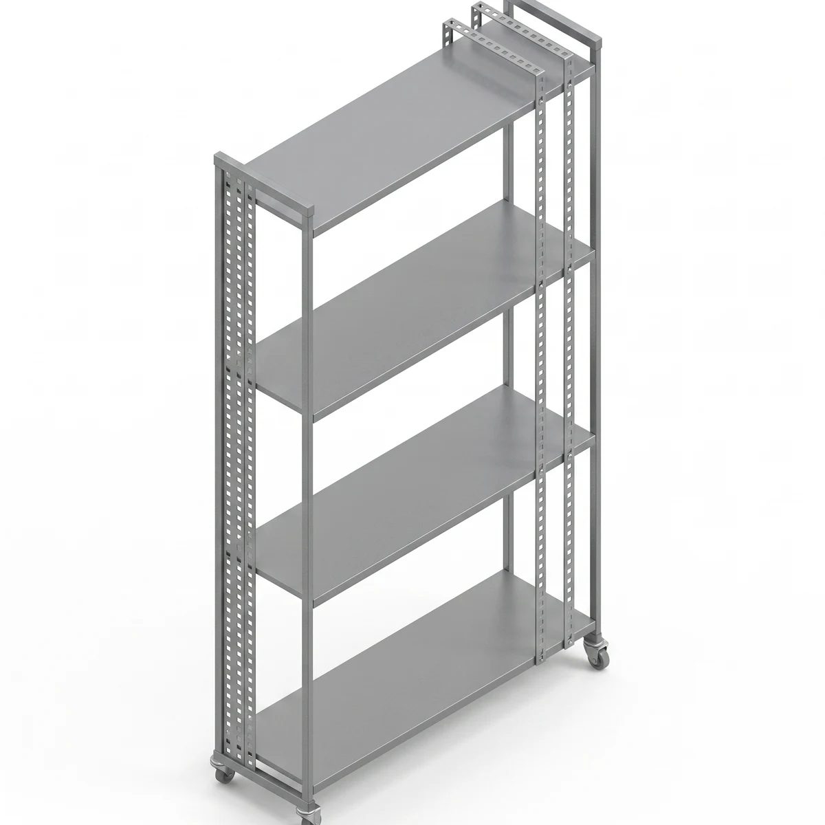 Mobile Stainless Steel Shelving Unit — 20 sizes