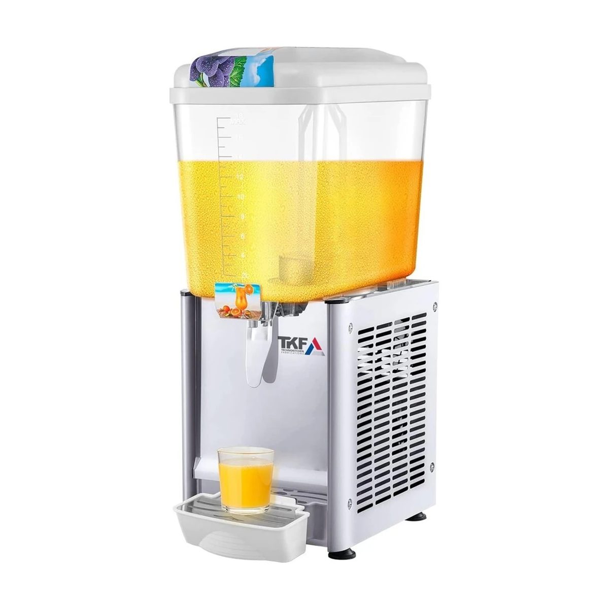 Refrigerated Juice Dispenser Single Bowl 16L