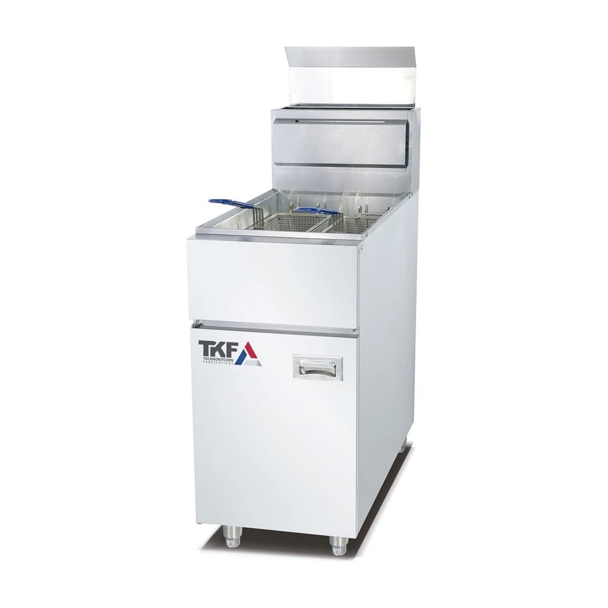 Gas Upright Fryer 23L Single Bowl Double Baskets — American Chef