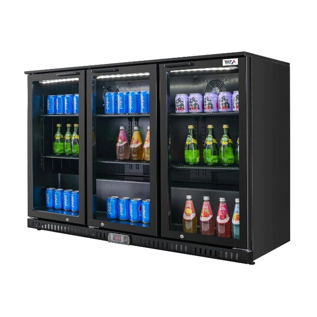 Triple Door Bar Cooler 320L