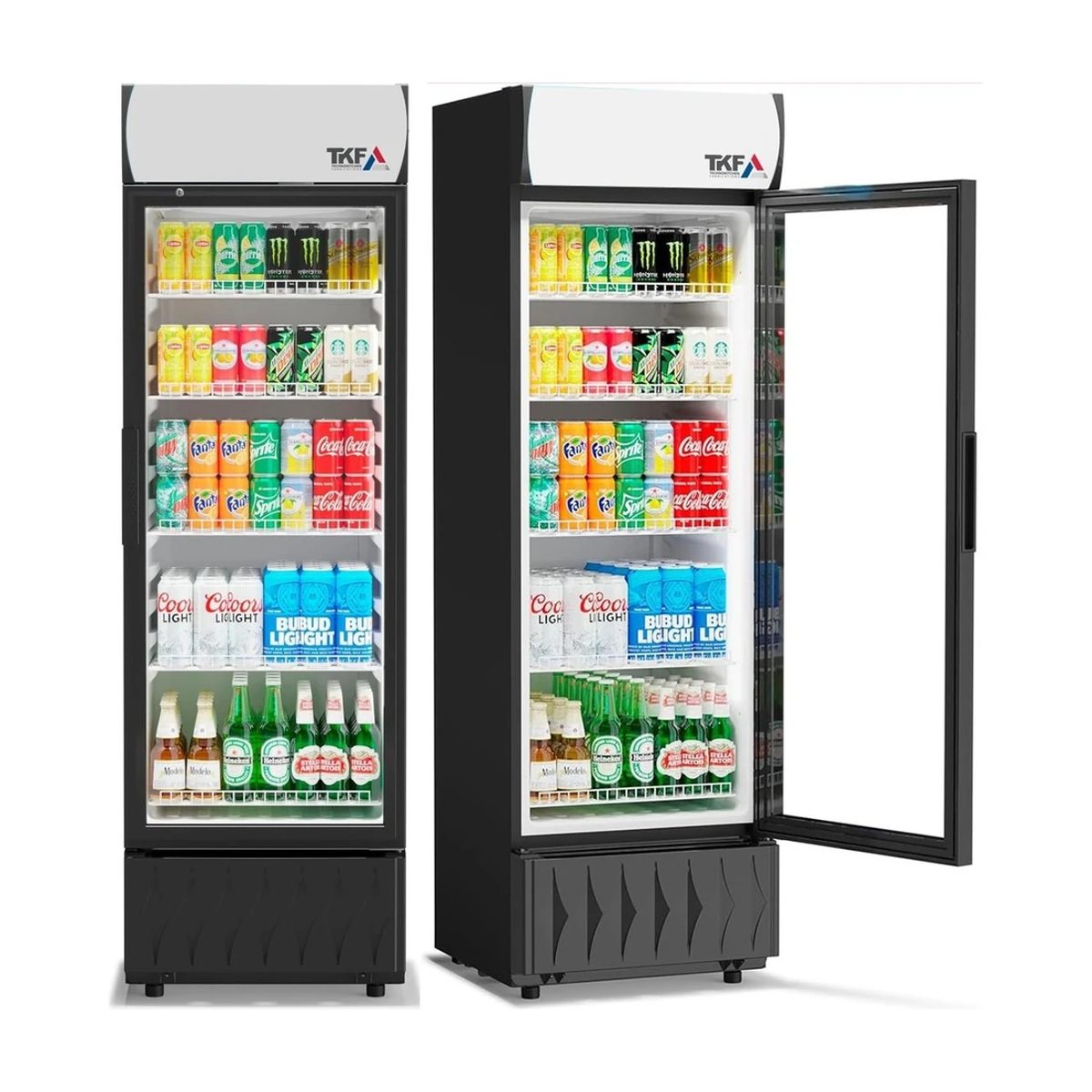Upright Refrigerator Single Glass Door 238L