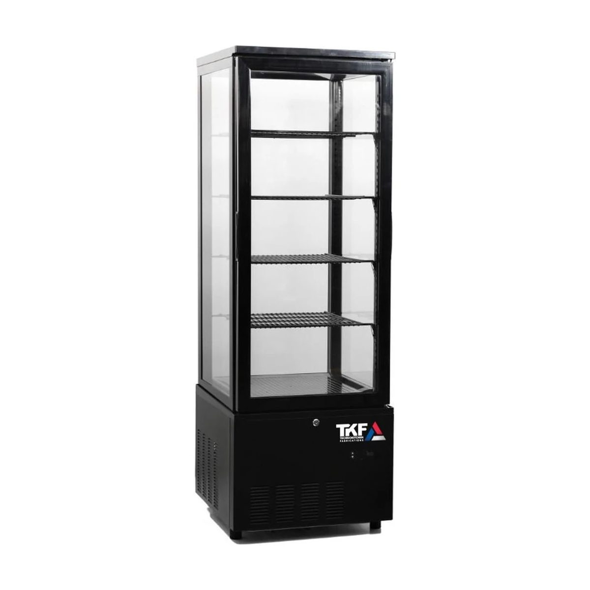 4-Sided Glass Display Cooler 237L Curved Door