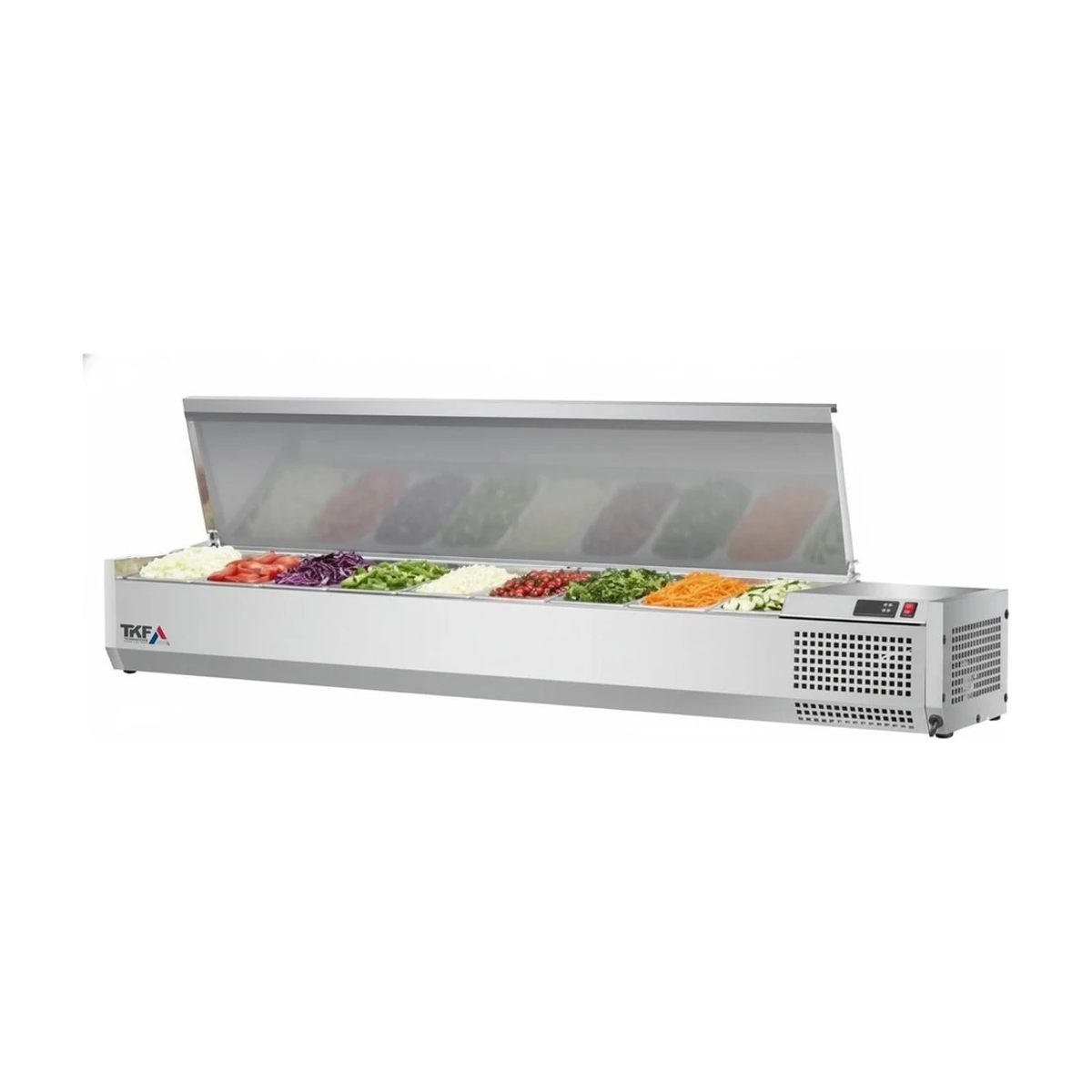 S/S VRX GN Insert Refrigerator with Cover, 8x GN 1/4