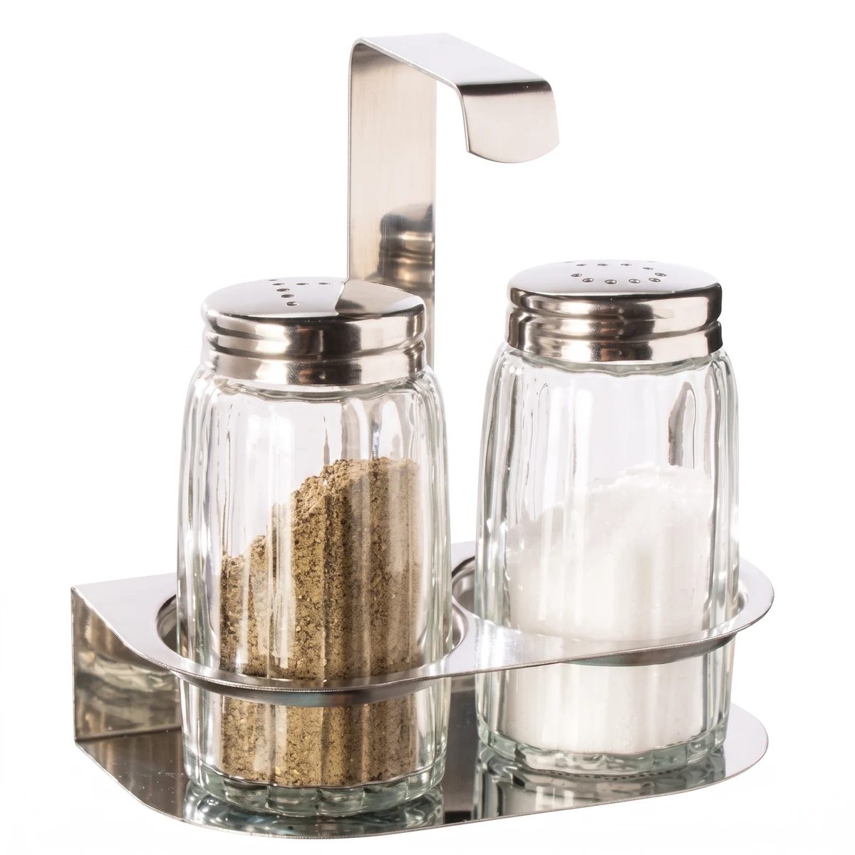 Stainless Steel Salt and Pepper Shaker Set