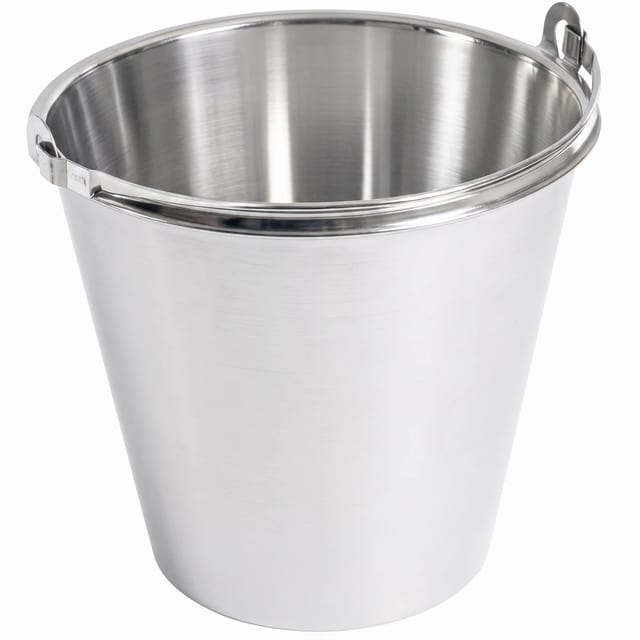 Stainless Steel Bucket 8L without Lid — 3 sizes