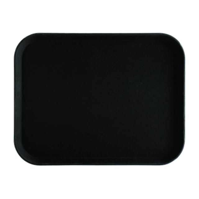 Non-Slip Serving Tray Black PP 555x405mm