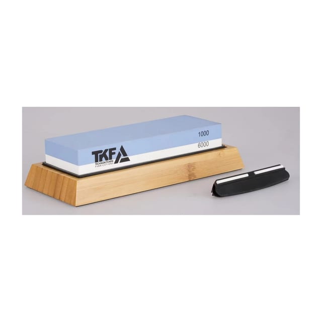 Sharpening Stone with Bamboo Base