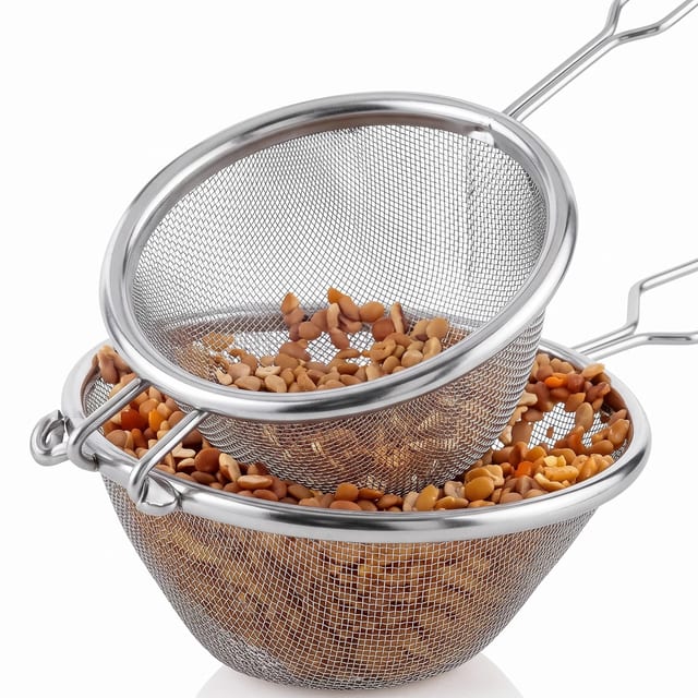 Stainless Steel Mesh Strainer Set