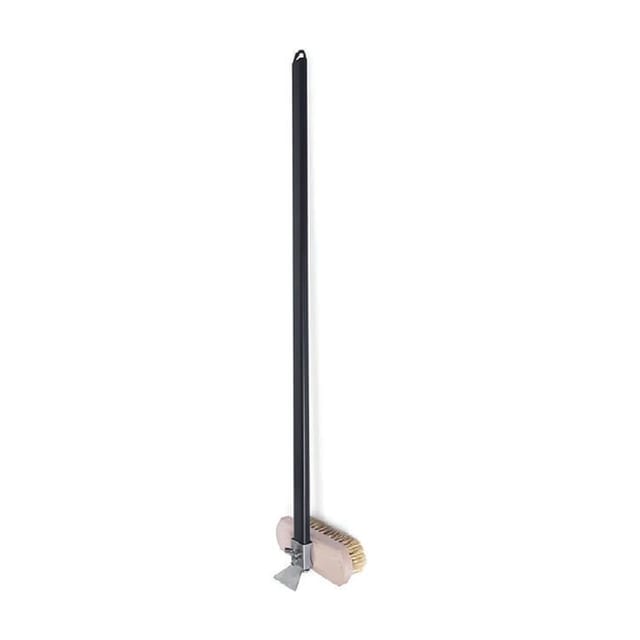 Pizza Oven Copper Cleaning Brush with Scraper 132cm Handle