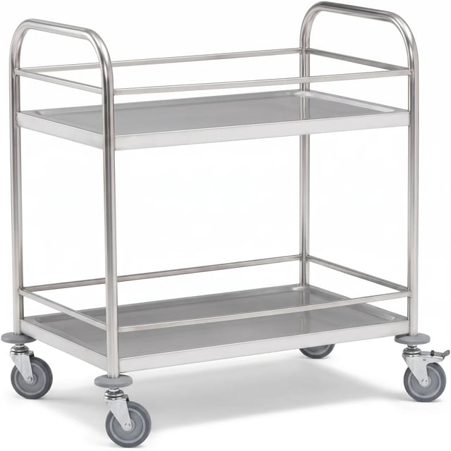 Service Trolley with Rails — 3 sizes