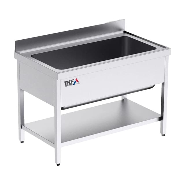 S/S Single Bowl Sink Unit 120x70x85cm