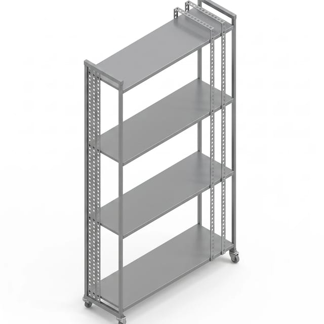 Mobile Stainless Steel Shelving Unit — 20 sizes