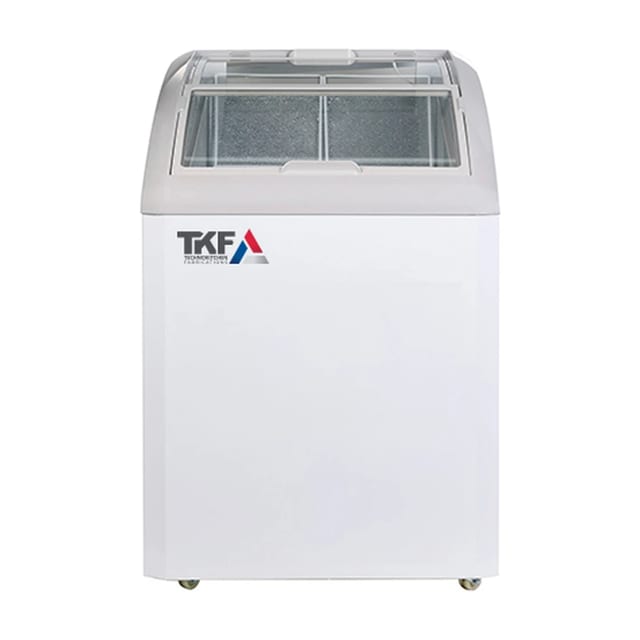 Curved Glass-Door Display Freezer 131L 61.5×67.5×83 cm