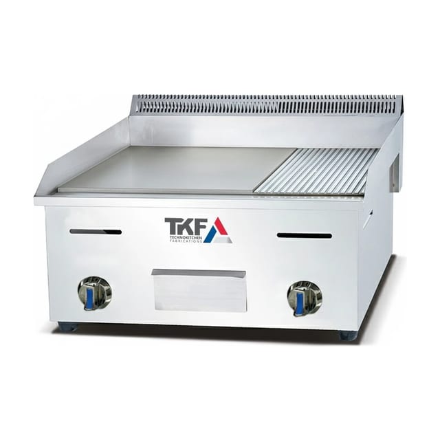 Gas Grill 2/3 Flat 1/3 Ribbed 2 Burners 34500 BTU