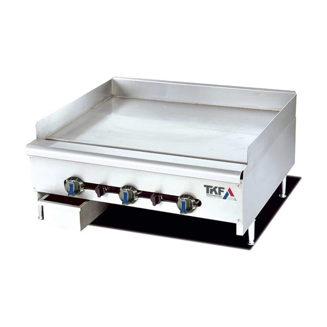 Gas Flat Grill Thick Plate 90cm 3 Burners