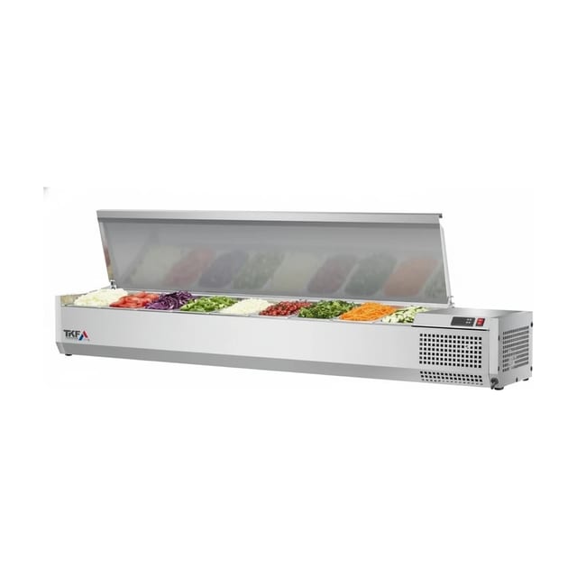 S/S VRX GN Insert Refrigerator with Cover, 8x GN 1/4