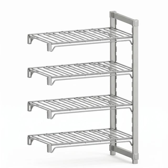 Wall Mounted Wire Shelving Unit — 96 sizes