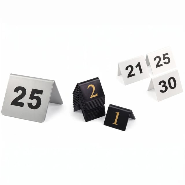 Table Sign — 3 sizes