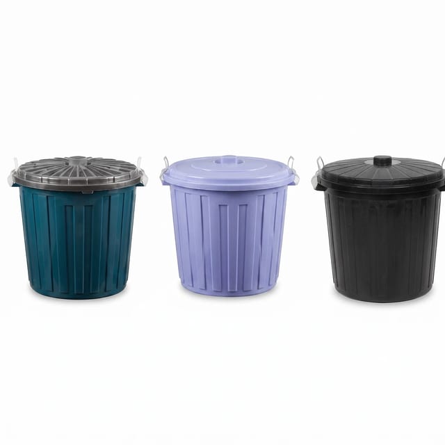 Waste Bin with Lid — 3 sizes
