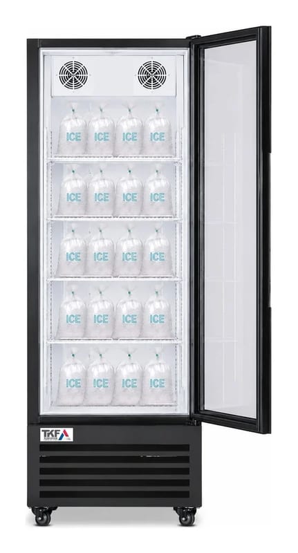 Upright Refrigerator Dual Temperature Single Glass Door 75x98x205cm 780L
